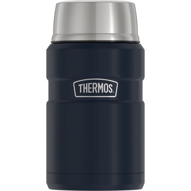 Bocal Isotherme Sous Vide Thermos Stainless King de 24 oz avec Cuillère Pliante, Bleu Nuit