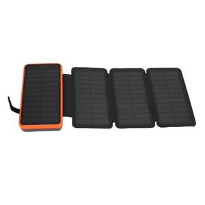 Solar Charger Power Bank,20000mAh Portable Phone Charger with Dual USB Ports LED Light for Camping Emergency