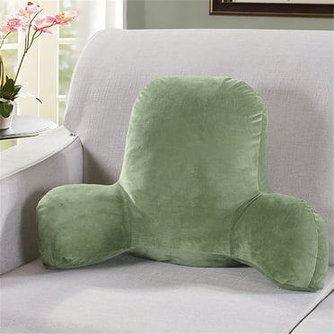 Mefallenssiah Plush Big Backrest Reading Rest Pillow Lumbar Support Chair Cushion with Arms