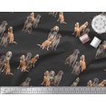 thumbnail image 3 of Soimoi Rayon Fabric Beagle,Cane Corso & English Cocker Spaniel Dog Printed Fabric 1 Yard 56 Inch Wide, 3 of 5