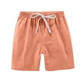 thumbnail image 3 of Plebaso Shorts Décontractés pour Garçons et Filles, Taille Élastique, Shorts à Enfiler pour Enfants, Shorts de Jogging Légers, Lot de 2, 3 of 6