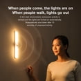thumbnail image 4 of Motion Sensor LED Light Indoor | Wireless Battery Powered Under Cabinet Lighting | Dimmable 3 Color Temps | Remote Control | Magnetic Mount | 11.4in | 1 Pack | White, 4 of 8
