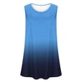 thumbnail image 3 of fatyb Débardeurs pour Femmes Grande Taille Couleur Dégradée Sans Manches Tunique Fluide Décontractée Col Ras du Cou Blouses Amples, 3 of 5