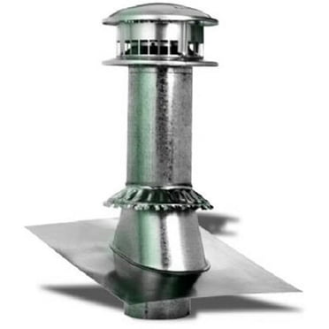 Selkirk 184600 4 in. Round Type B Gas Vent Termination Kit - 4 Piece