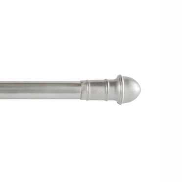 Mainstays Café Window Curtain Rod 48-84" - Nickel Finish