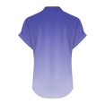 thumbnail image 3 of fatyb Womens Printed V Neck Tops Short Sleeve Button V Neck Tshirts Lightweight Summer Beach Blouses, 3 of 5