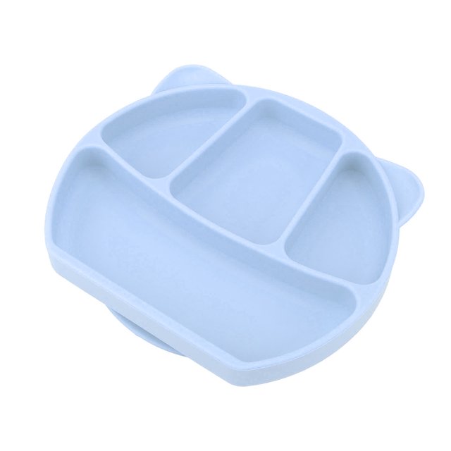 Toddler Plates With Suction Silicone Divided Plates For Babies & Toddlers