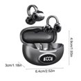thumbnail image 3 of Écouteurs Bluetooth Noirs à Clip 5.4 Sans Fil à Oreille Ouverte avec Réduction du Bruit, Double Micro, Ajustement Confortable pour le Sport, la Course et l'Entraînement, 3,70 Oz, 3 of 6