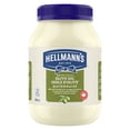 thumbnail image 2 of Hellmann’s Olive Oil Mayonnaise, Ideal for Fries, Burgers and Salads, Made with Canadian Free‑Run Eggs and Canola Oil, 890 ml Jar, 2 of 9