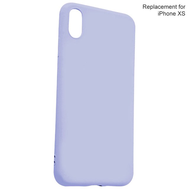 kurtrusly TPU Mobile Phone Case Shockproof Elastic Protection Cover, Replacement for iPhone XS, Purple