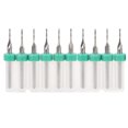 thumbnail image 2 of 10pcs Fraise 2 Flûtes Carbure CNC Fin Moulin Tungstène Acier Routeur Bits, 2 of 8