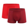 thumbnail image 1 of Plebaso Mens Underwear Boxer Briefs Comfortable Soft Underwear Short Leg Stretch Boxers for Men(2 Pack), 1 of 4