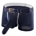 thumbnail image 3 of Lovzfmll Men's Underwear, Solid Color Stretchy Sports Boxers, Breathable Comfort Boxer Briefs, 3 of 3
