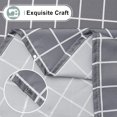 thumbnail image 4 of Rectangle Waterproof Fabric Table Cloth, Plaid Stain Resistant Polyester Tablecloth, Washable Cloth Table Cover for Fall Halloween Decor, Dining Room, Outdoor (60" x 102", Grey), 4 of 6