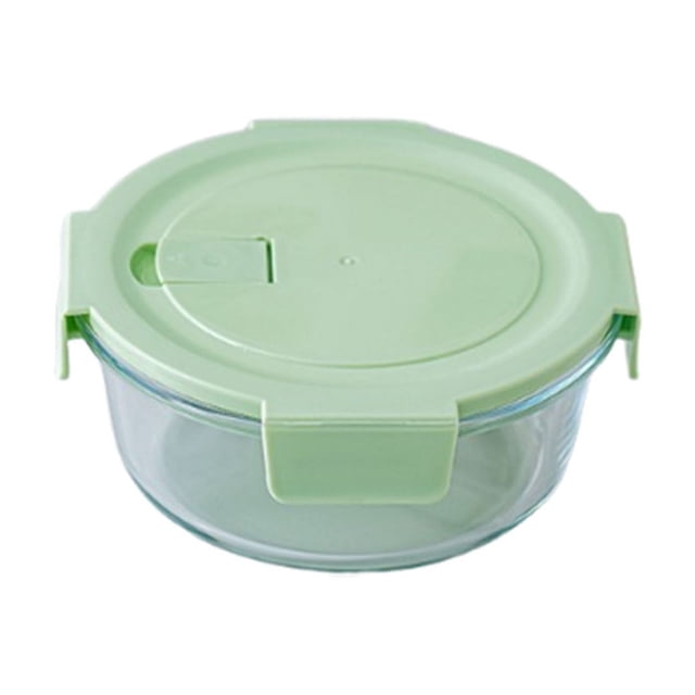Ohufall Glass Bento Box Can Be Microwave Oven Students Heated Lunch Box Office Fresh-keeping Box Food Storage Containers Meal Prep Containers Food Containers With Lids