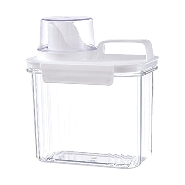 Contenant de Détergent à Lessive Réutilisable Multifonction Transparent pour Aliments pour Animaux en Tissu 1500 ml