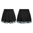 thumbnail image 4 of LiiYii Jupe Plissée Mini à Taille Élastique pour Filles Jupe-Short de Danse Jupe d'Uniforme d'Équipe de Cheerleading de Performance Noir 16, 4 of 8