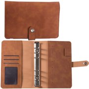 JUNWELL LHWENA 6 Notebook Binder  6 Ring Notepad  Stylish Design  Loose Leaf Personal Organizer Binder Cover with Magnetic Closure  PU Leather Binder for Women in Macaron Color