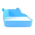 thumbnail image 2 of Grande Toilette pour Lapin - Bouton en Maille Bleu, 2 of 8