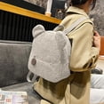 thumbnail image 4 of Wzzjkit Backpack Cute Bear Ears Lambskin Backpack Kids Pack, 4 of 6