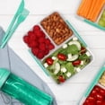 thumbnail image 4 of Sistema To Go Multi Split Food Storage Container, Clear with Coloured Clips, 820 ml, 4 of 4