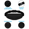 thumbnail image 3 of Running Fanny Pack, Water Resistant Running Phone Waist Pack for Workout Fitness Walking Jogging, 3 of 5