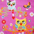 thumbnail image 1 of Ladole Rugs Owl Pink Kids Playroom Nursery Area Rug Carpet 6'2" x 9'2", 1 of 4