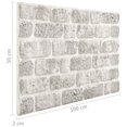 thumbnail image 4 of vidaXL 3D Wall Panels with Light Grey Brick Design 11 pcs EPS, 4 of 5