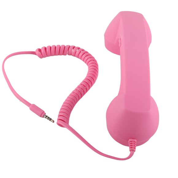 3.5mm Retro Handset, 3.5mm + USB C Cell Phone Handset, Radiation Proof Vintage Phone Handset with 3.5 Mm Socket for Smartphone