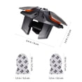 thumbnail image 4 of Miangastore 1 Set Mobile Game Triggers with Gloves Mobile Game Controllers Sensitive Controllers with Charging Cable, 4 of 7
