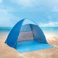 thumbnail image 4 of Outdoor Camping Camping Beach up Beach Tent Sun Shelter for 2 to 3 Person 98% Includes 6 Tent Peg and Storage Bag to Withstand Wind Water Proof for Fishing Hiking Camping, 4 of 5
