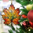 thumbnail image 4 of Meitianfacai Acrylic Flat Printing Leaves Christmas Decorations Christmas Tree Decorations Hanging Pendants, 4 of 5