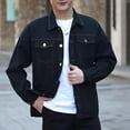 thumbnail image 1 of DecSea Veste en Denim pour Homme Décontractée Coupe Régulière Boutonnée à Manches Longues Veste Camionneur en Jean, 1 of 9