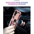 thumbnail image 3 of [PST] Samsung Galaxy A54 5G Kickstand Rotating Ring Case, Heavy Duty Hybrid Shock Absorption Rugged Hard Phone Case Cover, 3 of 5