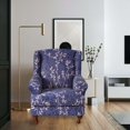 thumbnail image 3 of Stretch Wingback Chair Cover Washable Single Sofa Seat Cover for Bedroom Wedding, 3 of 8