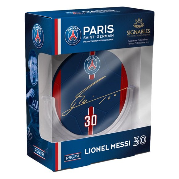 Paris Saint Germain - Lionel Messi Signables (4 Pouces de Diamètre)
