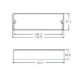 thumbnail image 4 of 2 Pieces Hollow Sealed Type Humbucker Pickup Cover for  Electric, 4 of 6