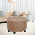 thumbnail image 4 of POINTERTECK Ottoman Footrest Covers for Diameter 48-55 Black, 4 of 7