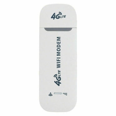 4G LTE WiFi Wireless USB Dongle Stick Mobile Hotspot Modem SIM Card (White)