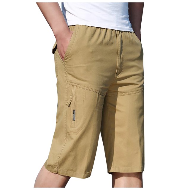 Diufon Men's Athletic Shorts Drawstring Waisted Outdoor Sport Shorts Spring Summer Hiking Shorts with Pockets
