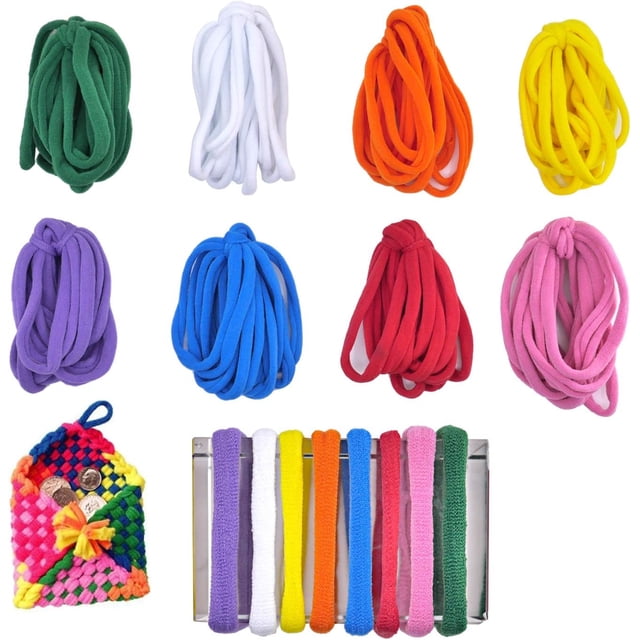AIGIA Loop Potholder Loops Weaving Loom Loops Bulk Weaving Craft Loops with Multiple Colors for DIY Crafts Supplies