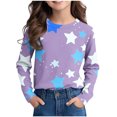 thumbnail image 1 of Posijego T-Shirts Graphiques à Manches Longues pour Tout-Petits Garçons Filles, Mignons, Col Ras du Cou, T-Shirts Basiques, Hauts, Chandail de Printemps pour Enfants, 1 of 6