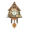 thumbnail image 2 of jifeng Objets de Collection Décoratifs Horloge en Bois à Piles Déco Maison E E, 2 of 9
