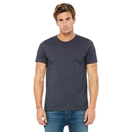 Bella Canvas Mens CVC Jersey Tee, XL, Heather Navy