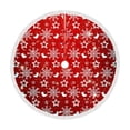 thumbnail image 2 of 35 Inch Christmas Tree Skirt Christmas Tree Bottom Decoration Tree Skirt For Merry Christmas Party Christmas Snowflake Decoration, 2 of 6