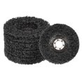 thumbnail image 1 of Unique Bargains 5pcs Strip Discs Stripping Wheels 4'x5/8' Rust Remover Abrasive Discs for Remove Paint Coating Rust, Black, 1 of 6