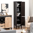 thumbnail image 4 of Costway Freestanding Bathroom Storage Cabinet Linen Tower Kitchen Living Room Brown, 4 of 10