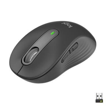 Logitech Signature M650 Wireless Mouse - For Small to Medium Sized Hands, Graphite
