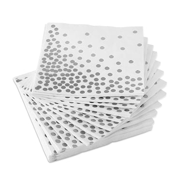 Stylish Napkins 100 Pack of Cock tail Napkins Disposable Beverage Wedding Napkins