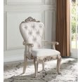 thumbnail image 2 of ACME Gorsedd Arm Chair (Set-2) in Cream Fabric & Antique White, 2 of 5